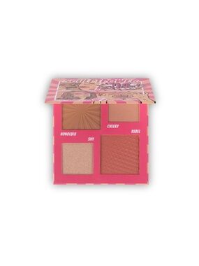 W7 Sculpt Power Face Palette 4 Shade Blush Bronzer Highlighter Contour Makeup